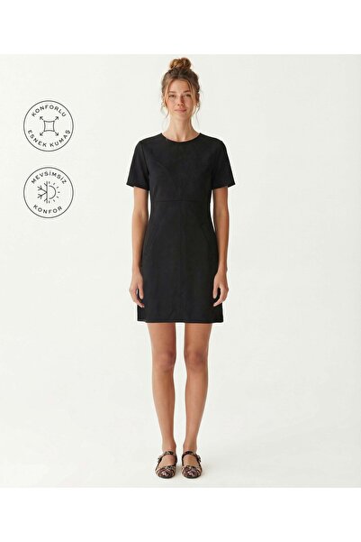 Yargıcı Straight Crew Neck Short Sleeve Dress