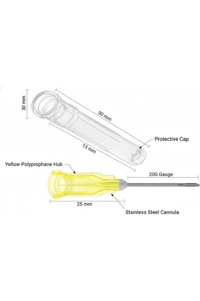 Generic 100 Pack Sterile industrial Disposible Tool (30G 1/2 inch) with individually wrapped