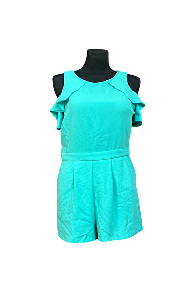 OEM Salopetă Naf Naf - Pantaloni Scurți, Material Ușor, Croi Lejer - Verde, M...