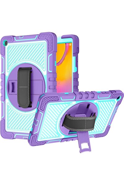 OEM Husă Samsung Galaxy Tab A 10.1 - Armată, Silicon și Plastic, Suport Integ...