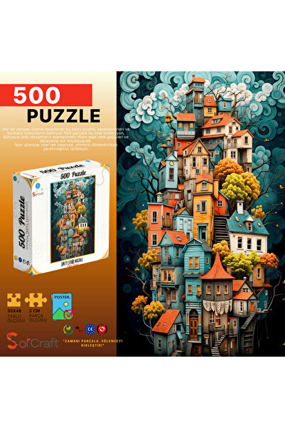 Soi Craft 500 Parça Puzzle Dikey Şehir Masalı