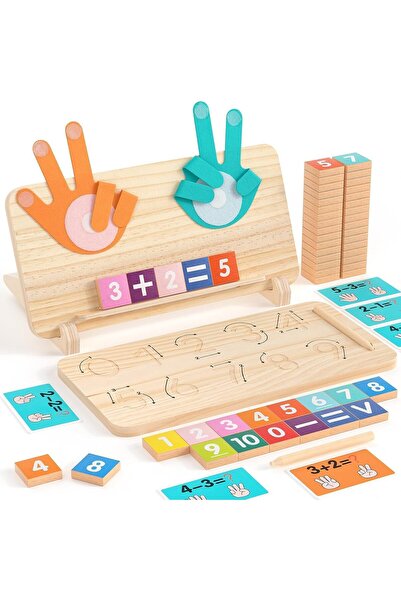 Twisoo Montessori Wooden Number Learning Toy for Toddlers