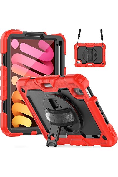 OEM Husă iPad Air 5/4, Pro 11, Antişoc, Suport Rotativ 360, Curea Umăr, Silic...