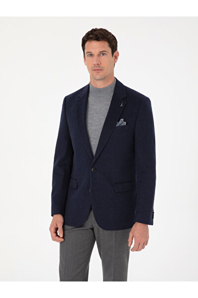 Cacharel Navy Blue Slim Fit Jacket 50270128-Vr033
