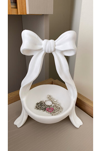 Baalaa 3D Printing-Multi-Purpose Jewelry and Keychain Bowl with Bowknot-Jewel...