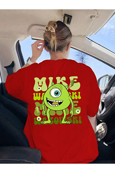 Sweet Cotton Unisex Oversize Printed Cotton Crew Neck Short Sleeve Black T-Shirt