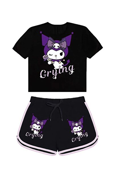 Machetta Παιδικό Σετ Καλοκαιρινό Σορτς-Μπλουζάκι με στάμπα Kuromi