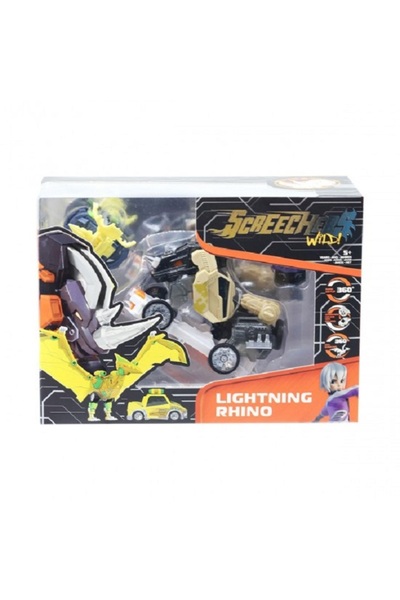 Screechers Wild Set mașină + minus transformer Screechers Wild S4 L3 Lightnin...