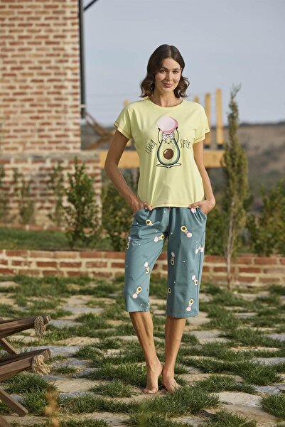 civetta Desenlive Printed "Yoga Sport" Capri Set