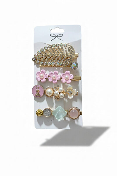 KANİNCHEN Set de catarame laterale din 5 piese cu detalii din piatră de perle...