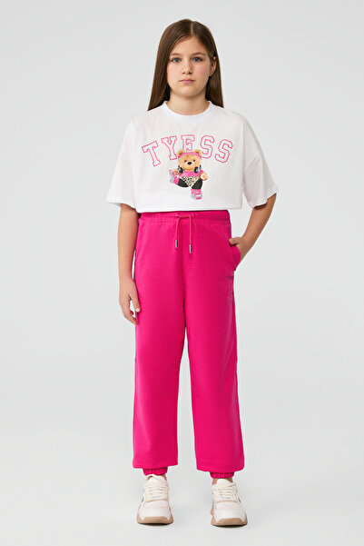 Tyess Girl Fusia Tracksuit Bottom