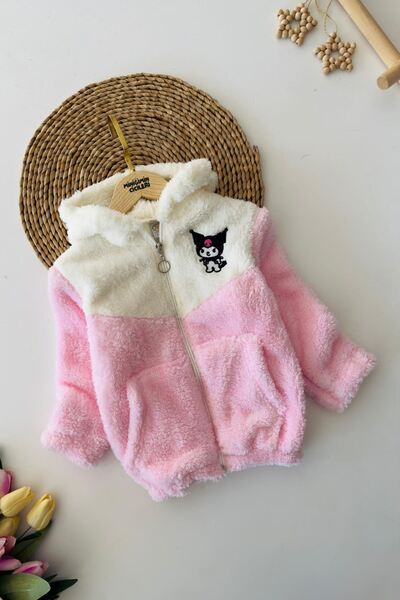 Minigimin Cicileri Miniğimin Cicileri Krm Workwear Palton de pluș cu glugă în...