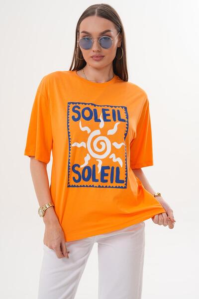 ŞİMAL Дамска тениска с принт и детайли, с дълъг ръкав и широка яка 260155 -