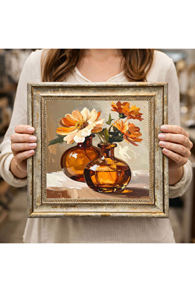 woodsia Tablou decorativ pătrat înrămat DC0187