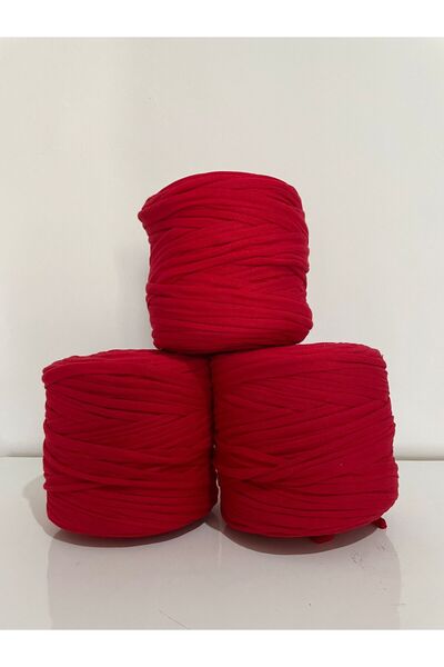 Leila shop KIRMIZI PENYE İP ÇANTA ÖRGÜ İP - (600-650GR) 1 ADET