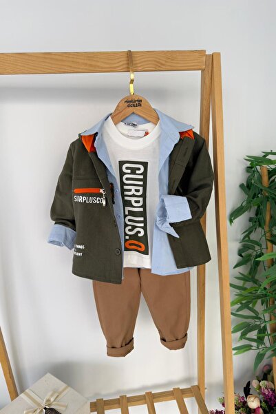 Minigimin Cicileri My Little Boy's Cicileri Curplus Print Jacket T-Shirt and ...