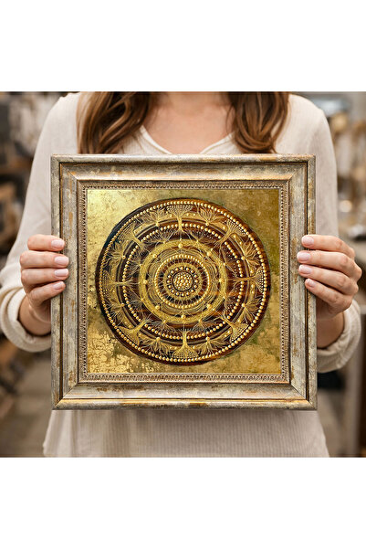 woodsia Διακοσμητικός Τετράγωνος Πίνακας με Κορνίζα DC0115