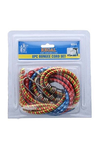 Regal 8-Piece Durable and Robust Heavy Duty Bungee Cord Set