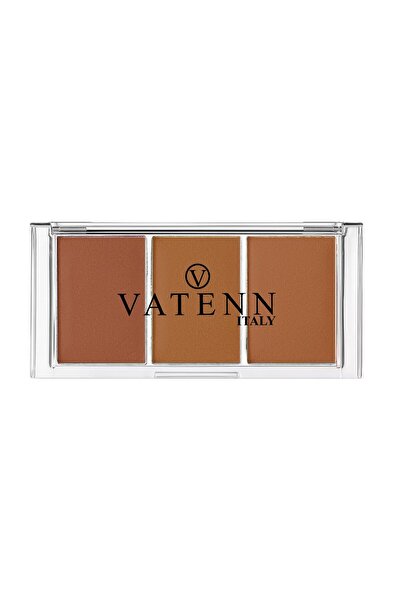 VATENN ITALY trio blusher and contour palette powder in contour shade (834)