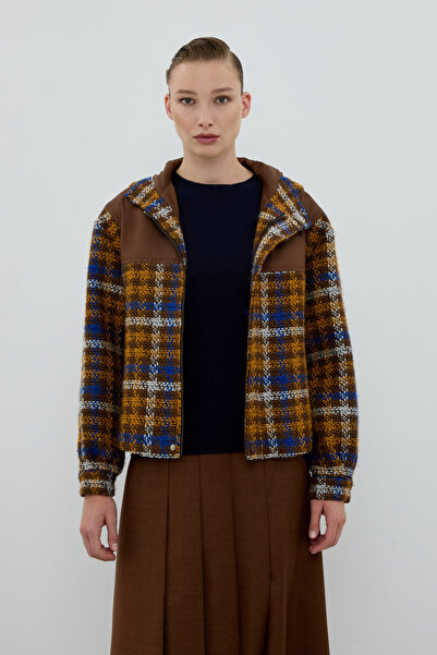 Roman Ekose Tüvit Kapüşonlu Mont Standart Renk K2617516_089