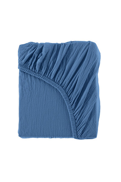 destinyhometex ملاءة سرير أطفال مرنة من الموسلين مكونة من طبقتين مصنوعة من ال...