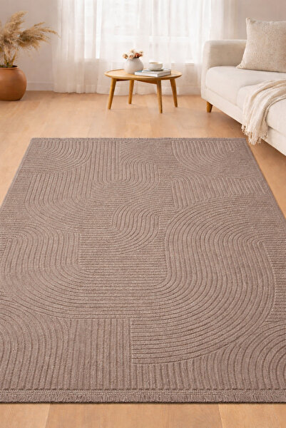 Merinos Rölyef Klasik Saçaklı Joy Kaymaz Taban Salon Mutfak Koridor Halı Yoll...