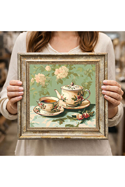 woodsia Διακοσμητικός Τετράγωνος Πίνακας με Κορνίζα DC0160