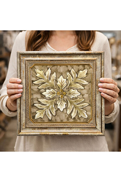 woodsia Tablou decorativ pătrat înrămat DC0141