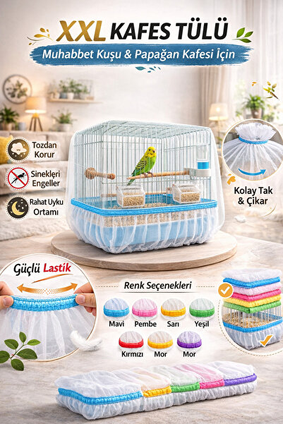 Dalipet 1.Kalite Kuş Kafesi Tülü Esnek Yapısı Malzeme Extra Mukavametli Muhab...