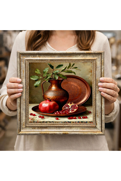 woodsia Διακοσμητικός Τετράγωνος Πίνακας με Κορνίζα DC0186