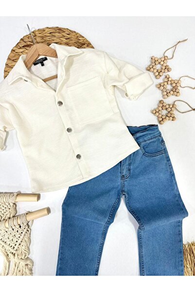 YARENKİDS Хлопчачий джинсовий костюм із сорочкою