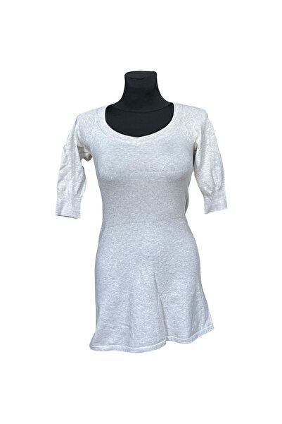 OEM Mango Above Knee Dress - Breathable Cotton , Casual Elegant Style - White, S