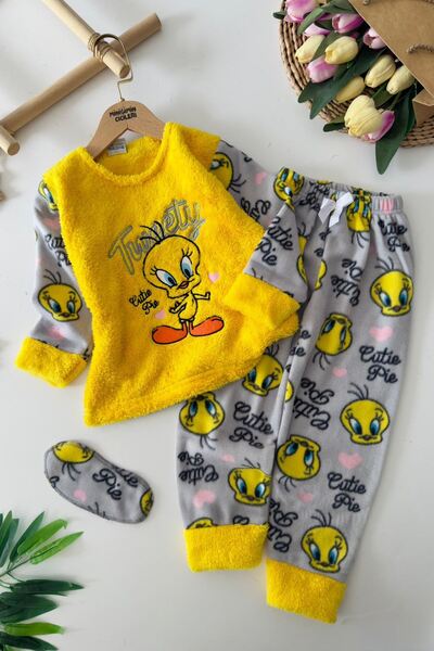 Minigimin Cicileri Set de pijamale pentru fete cu model Twty, marca Cicileri ...