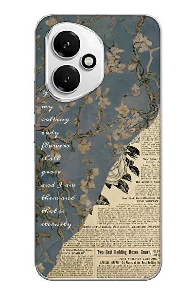 FLAMENKO غطاء هاتف شفاف بنمط جرافيتي الصحفية الكلاسيكية متوافق مع هونر 400