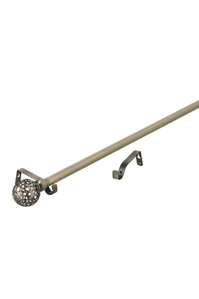 micasa Ball Stainless Steel Elegant Design Curtain Rod Brass 120-210 cm