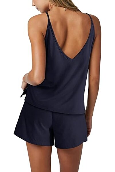 OEM Trening Damă REORIA - Bumbac, Set 2 Piese, Maiou Decolteu V și Pantaloni,...