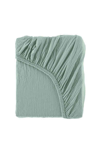 destinyhometex 100% Organic Cotton 2 Layer Muslin Elastic Baby Sheet 70X130 c...