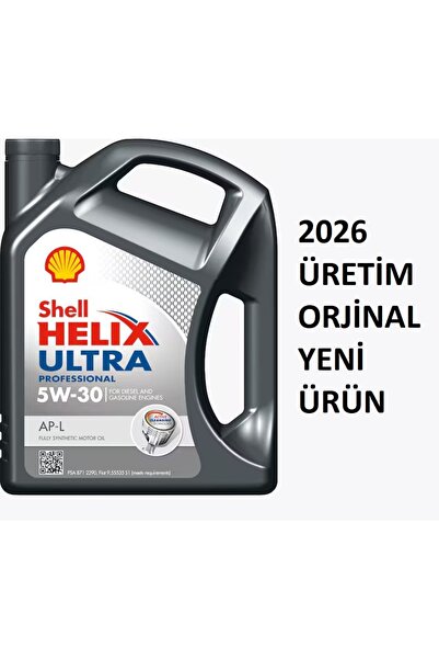 SHELL 2026 Üretim Helix Ultra Professional Motor Yağı AP-L 5W-30 Tam Sentetik 5L