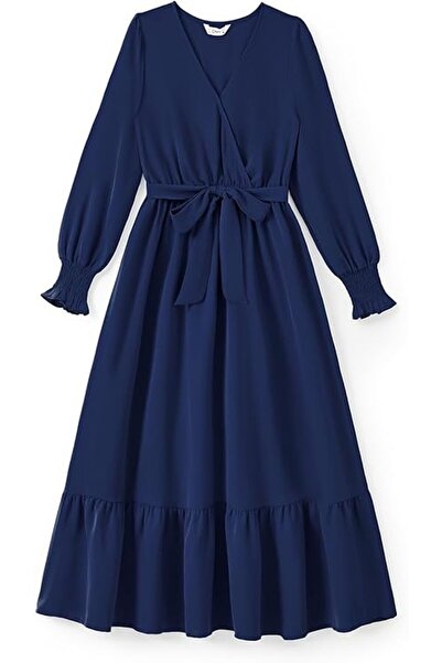 OEM Rochie Midi Elegantă PatPat - Stil Vintage, Material Neted, Mărime L, Ble...