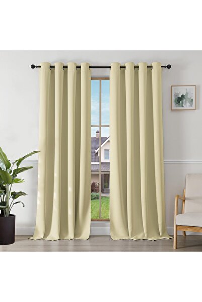 OEM Set of 2 Joydeco Blackout Curtains - Thermal Insulated with Rings - 245x1...