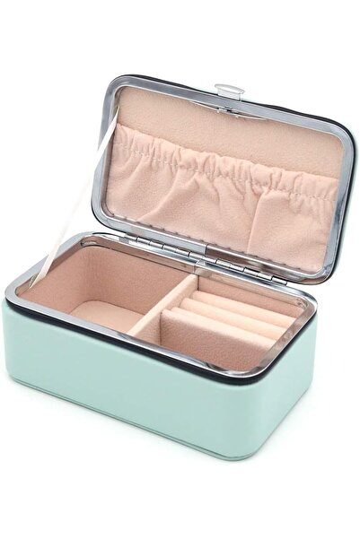 Store Compact Jewelry Case - Luxurious Design with Compartments for Earrings,...