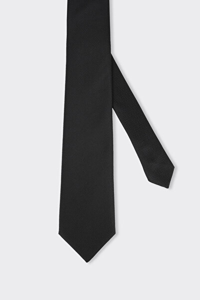 White Stone ربطة عنق بنمط عين الطائر الأسود