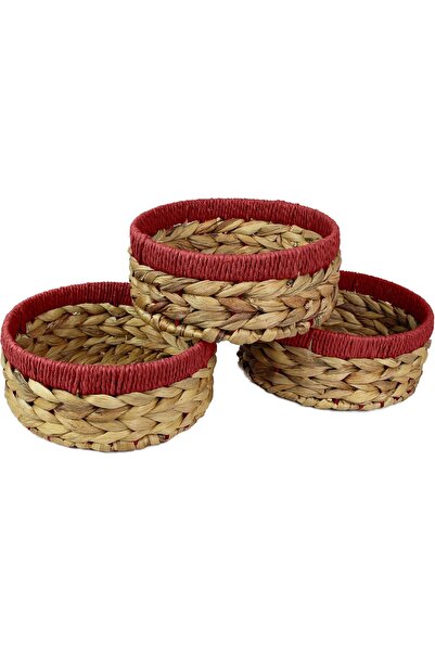 OEM Set 3 Coșuri Depozitare Pelican Collection, Zambila de Apă, Rotunde, Natu...