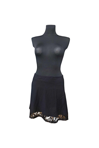 OEM ESPRIT Midi Skirt - Airy Material, Flared Cut - Viscose, Black, Size 38