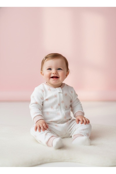 Kidaxi Flower Printed Jumpsuit 3-6/6-9/9-12/18-24 Months