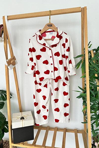 Minigimin Cicileri Σετ πιτζάμες για κορίτσια με μοτίβο καρδιάς από σουέτ της ...