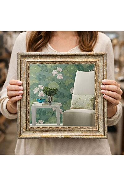 woodsia Διακοσμητικός Τετράγωνος Πίνακας με Κορνίζα DC0177