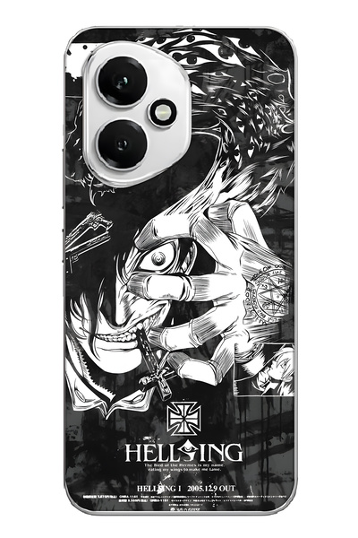 FLAMENKO Honor 400 Uyumlu Anime Desenli Şeffaf Telefon Kılıfı