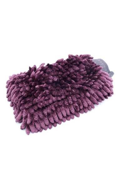 Viking Prestige Pearl Chenille Microfiber Wash Mitt Purple 8 x 10 inch