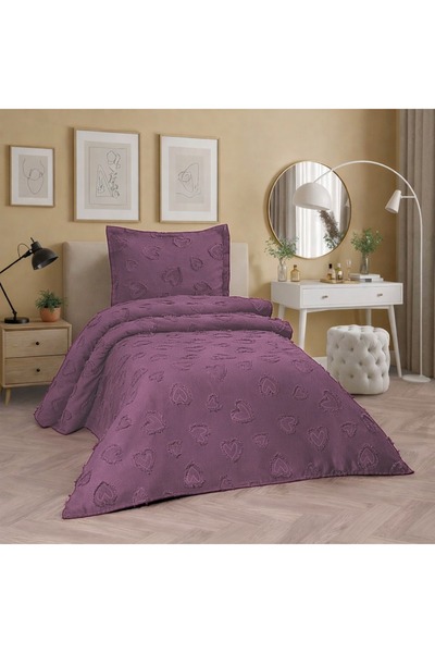 d'niss home touch of nature in your home Heart 2 Piece Single Bedspread